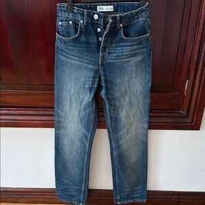 Zara Women's Dark Blue Straight Leg Jeans
